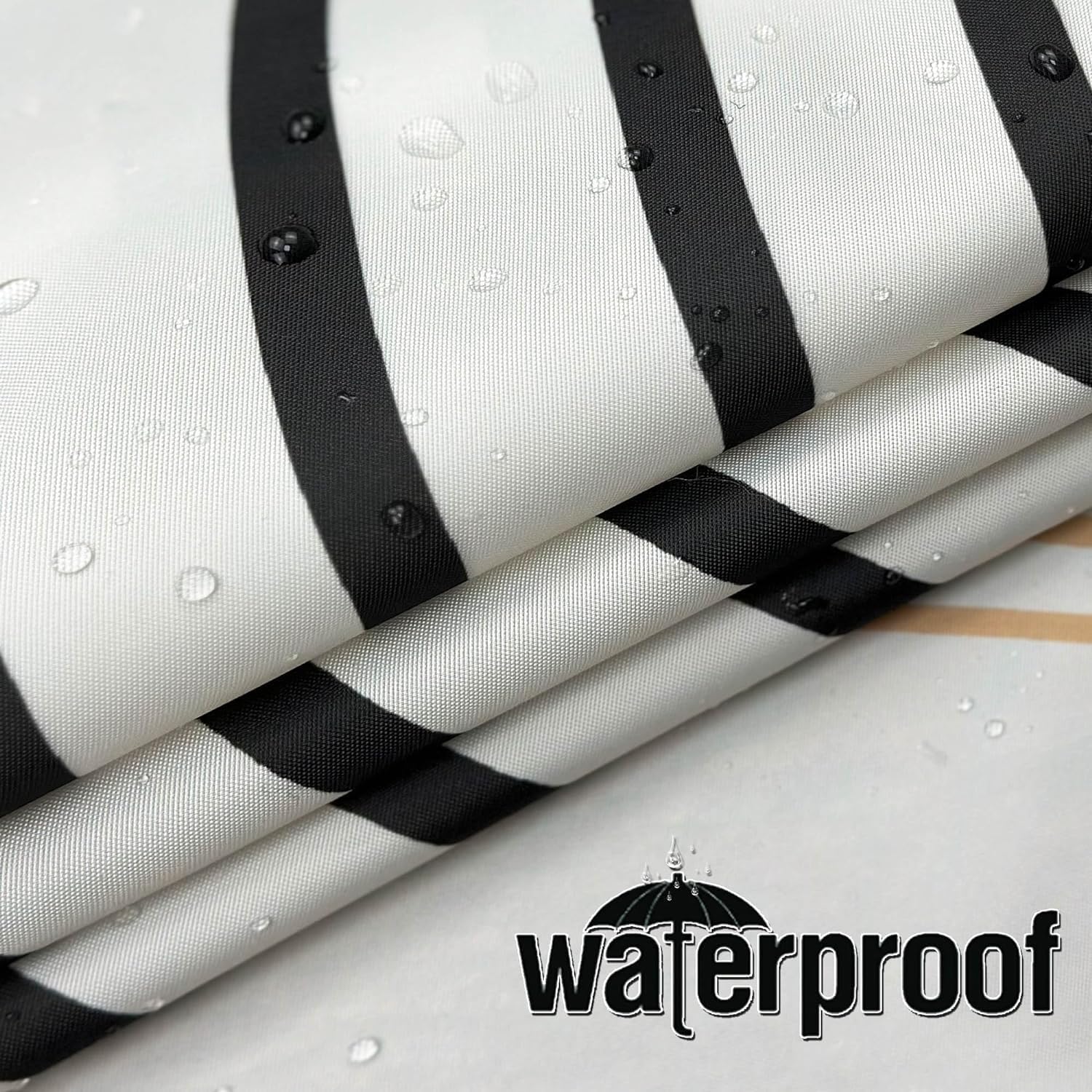 Black and White Boho Shower Curtain Set,Arch Sun Design,Sage Green Minimalistic Leaves Pattern,Waterproof and Durable Luxurious Fabric-12 Hooks