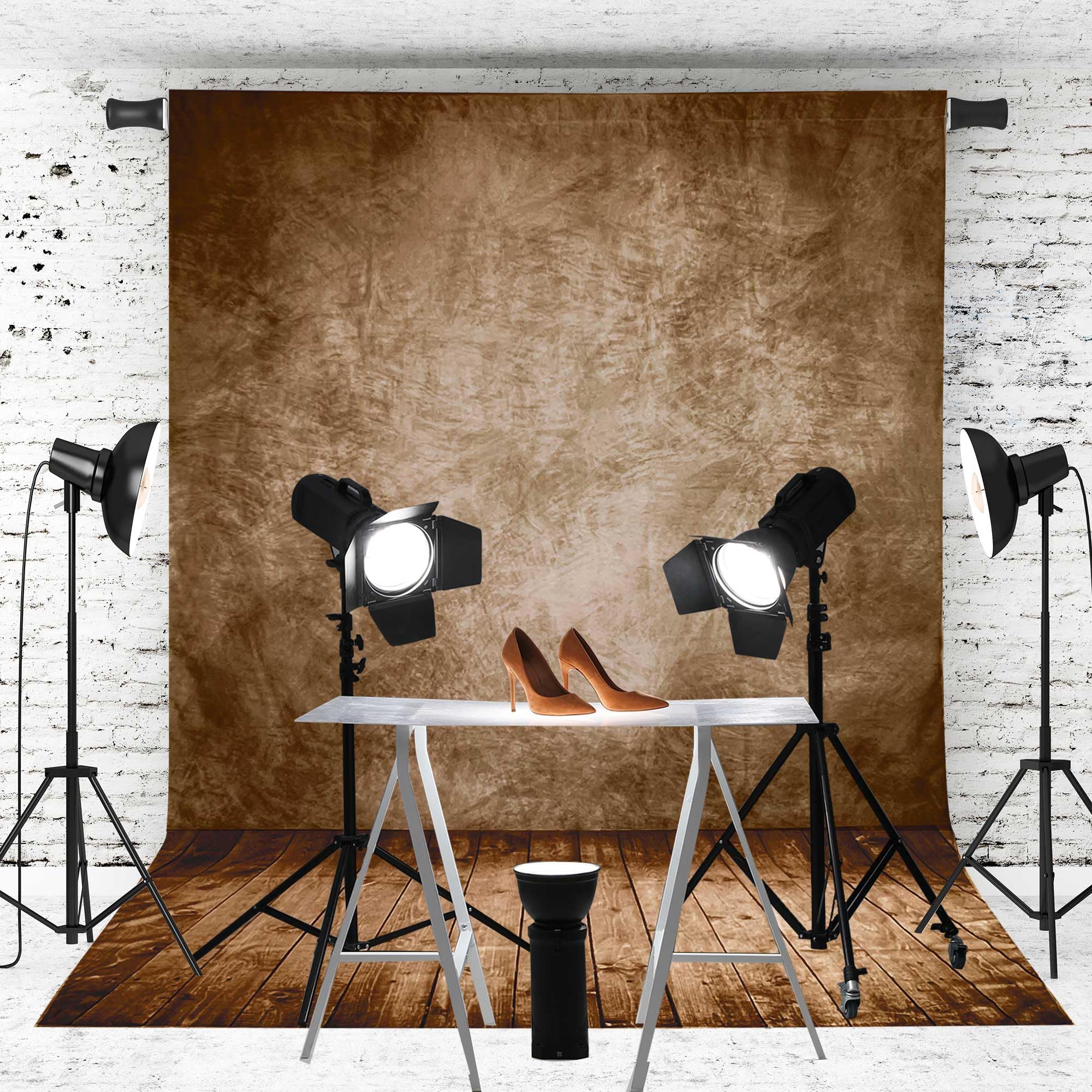 Professional Abstract Portrait Photography Backdrop,Wall with Wood Floor Backdrop for Kids Photography Baby Newborn Cake Smash Photo Shoots Hypoallergenic Fabric Photography Props