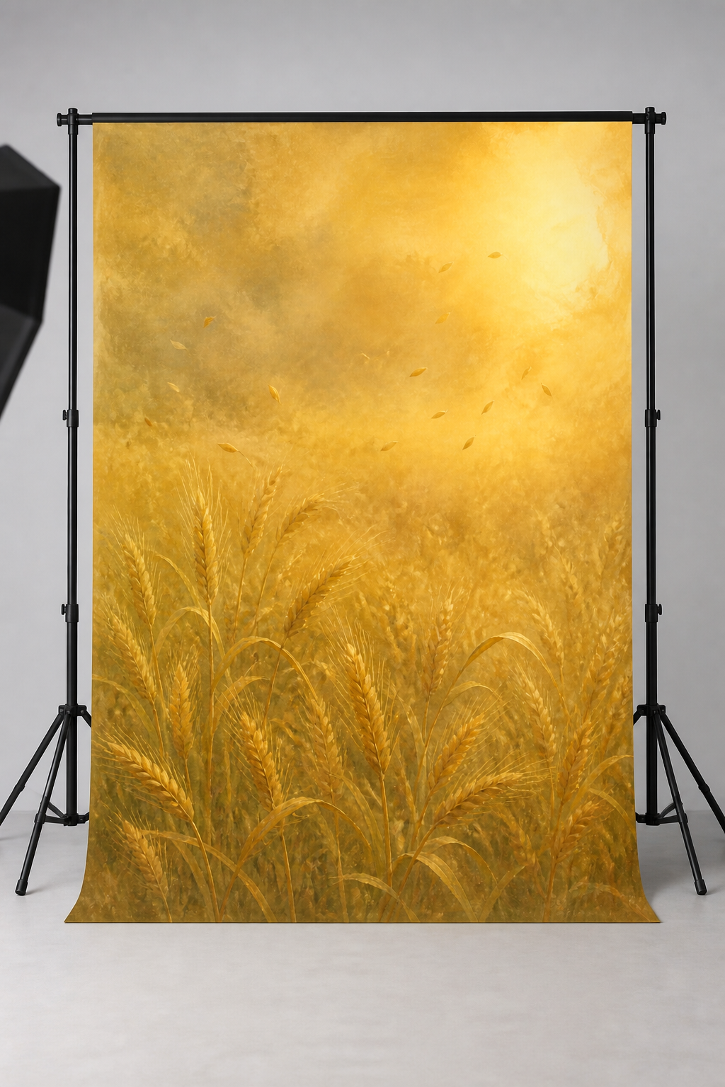 Golden Hour Wheat Field Thanksgiving Photography Backdrop