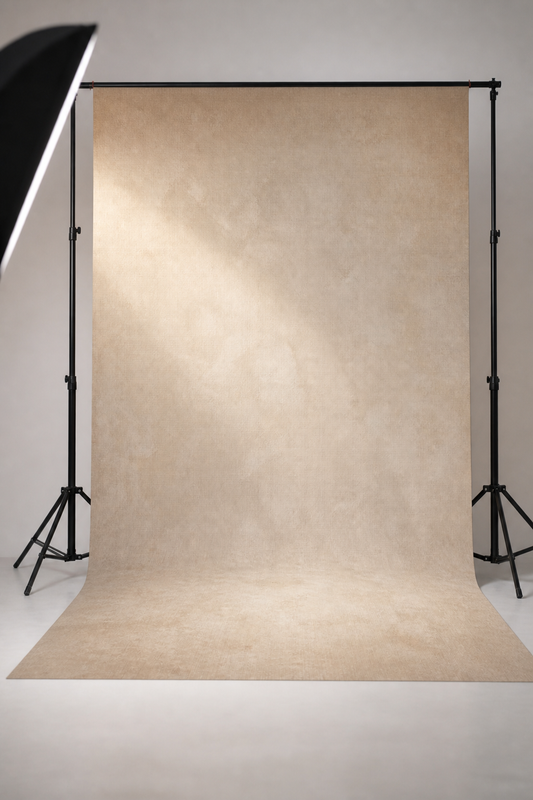 Warm Oatmeal Neutral Pet Photography Backdrop
