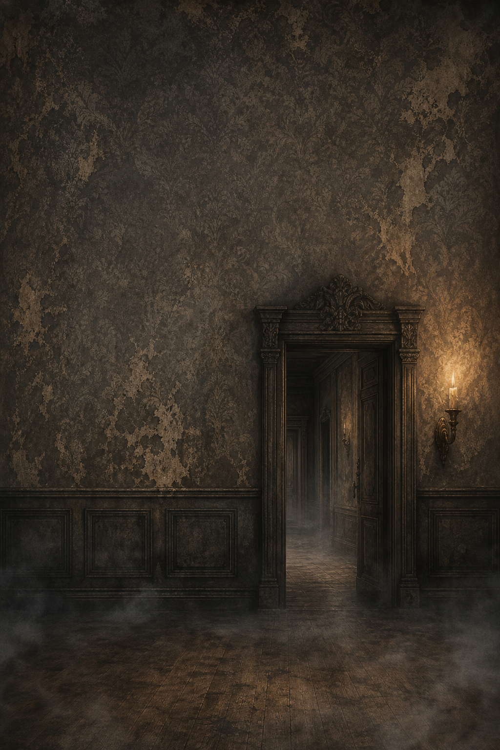 Haunted Victorian Manor Halloween Photography Backdrop