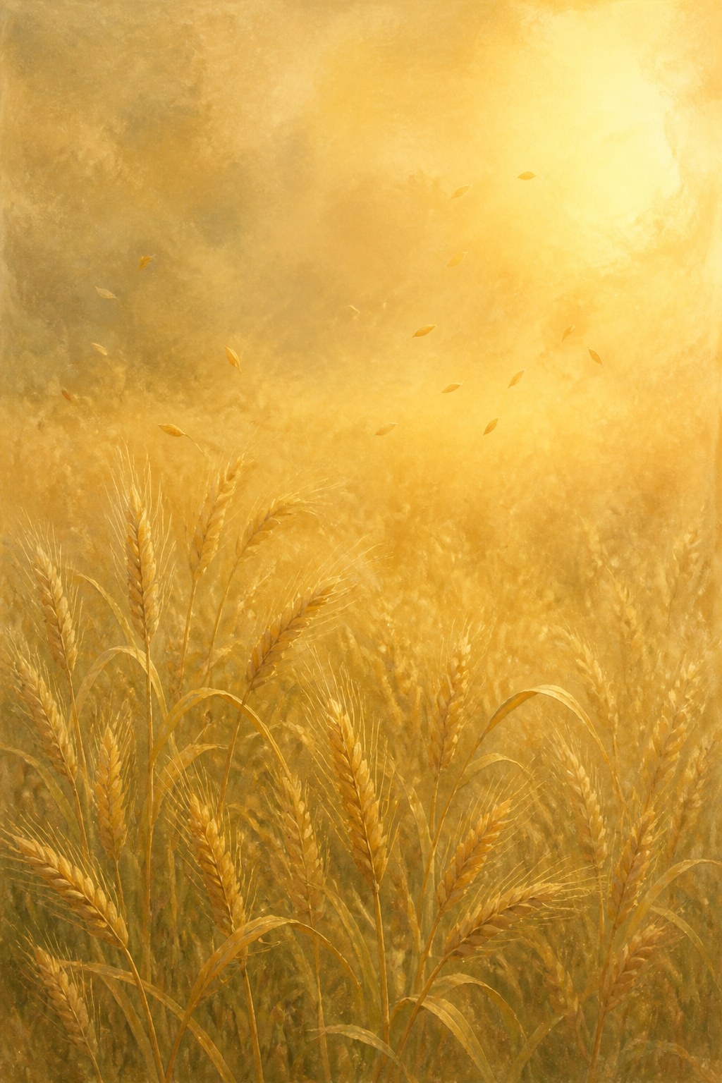 Golden Hour Wheat Field Thanksgiving Photography Backdrop