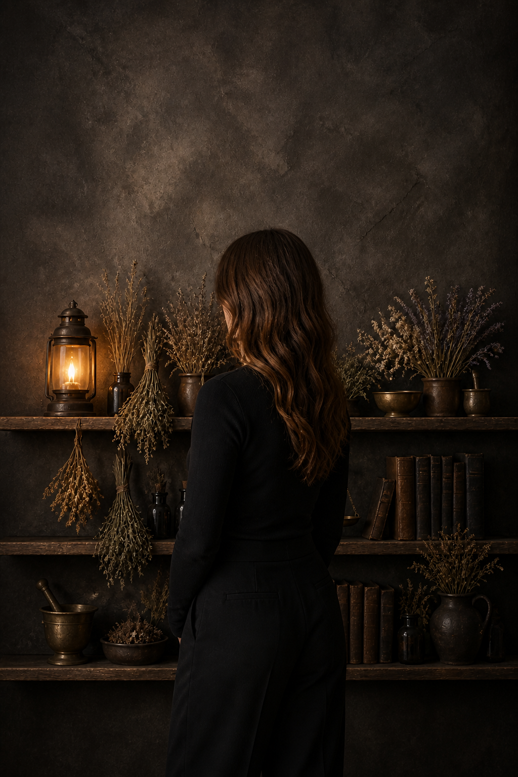 Witch's Apothecary Shelf Halloween Photography Backdrop