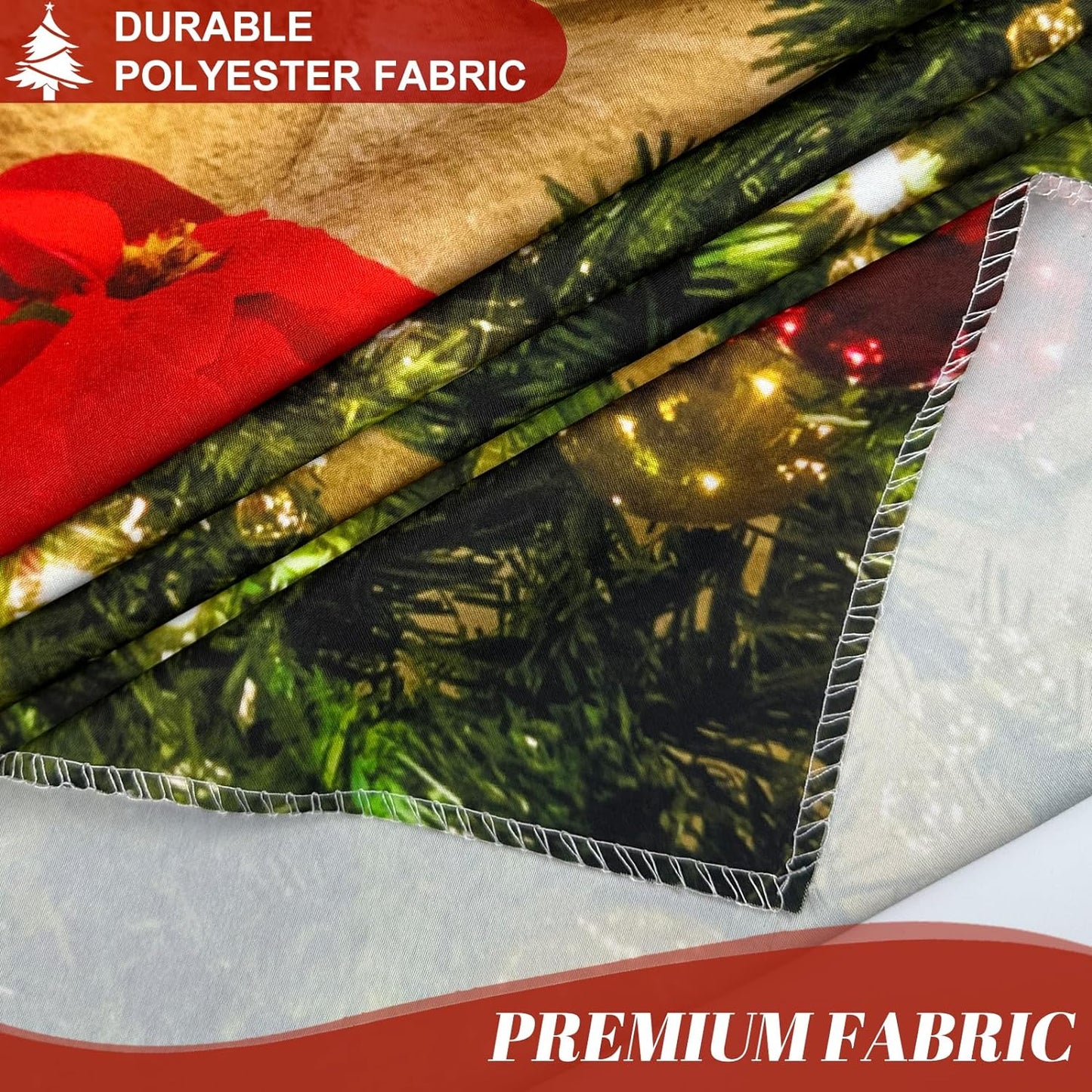 Haboke Christmas Fireplace Backdrop Photo Background Decorations