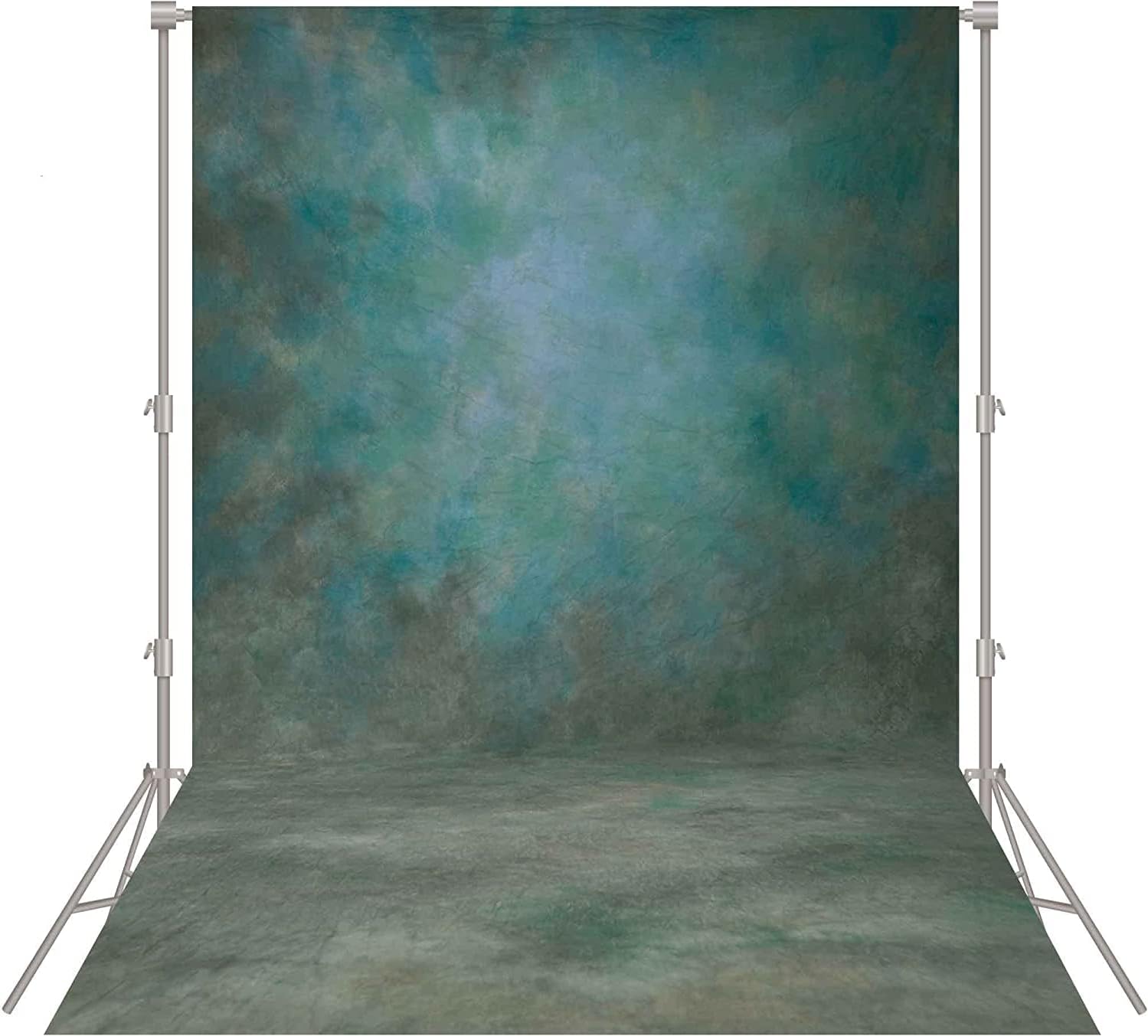 Abstract Green Professional Photography Backdrop for Adult Portrait Photo Props Booth Background Photoshoot Studio with Thick Ployester Fabric Roller Pocket on Top