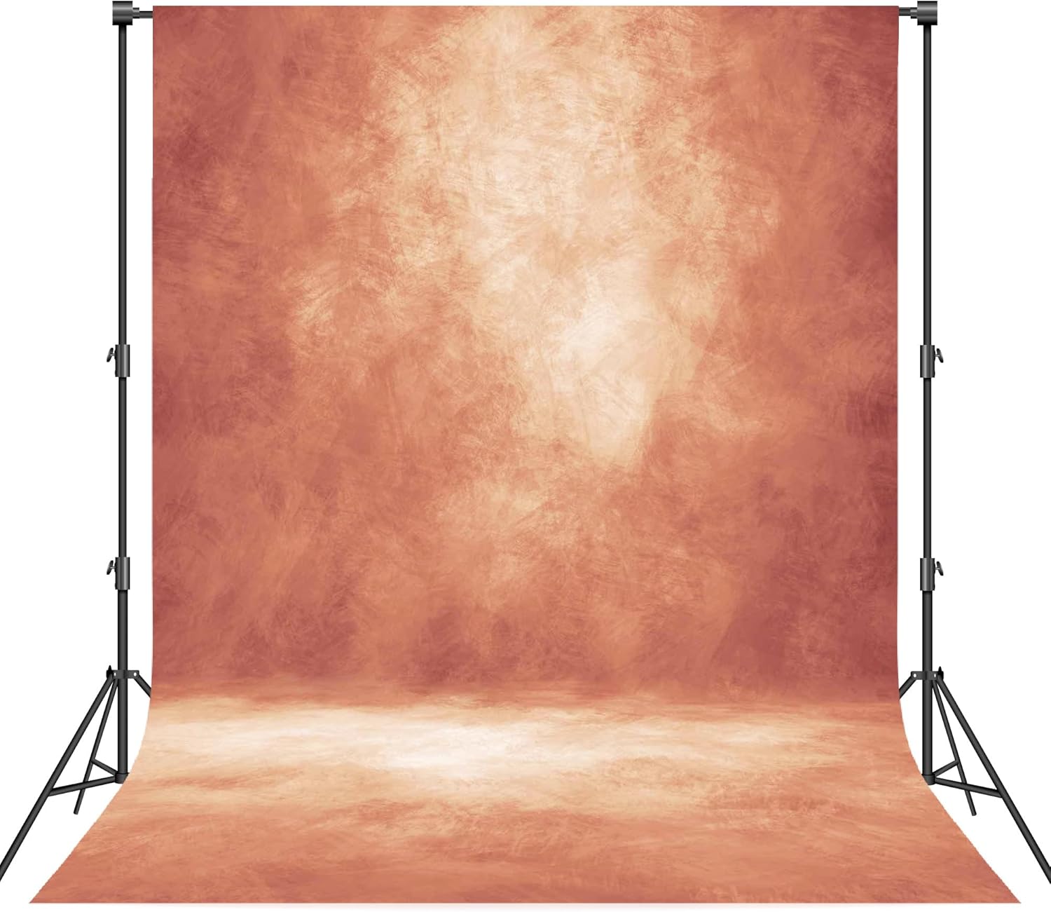 Abstract Brick Red Professional Photography Backdrop for Adult Portrait Photo Props Booth Background Photoshoot Studio with Thick Ployester Fabric Roller Pocket on Top