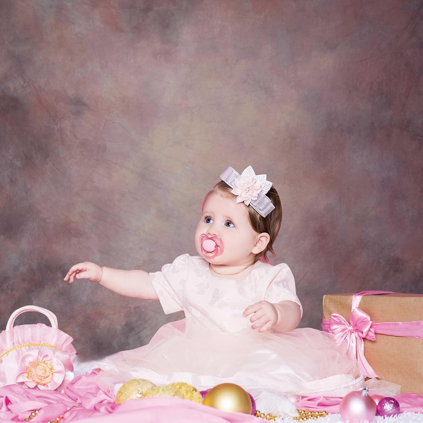 Haboke Blush Pink Abstract Texture Microfiber Backdrop for Portrait Studios
