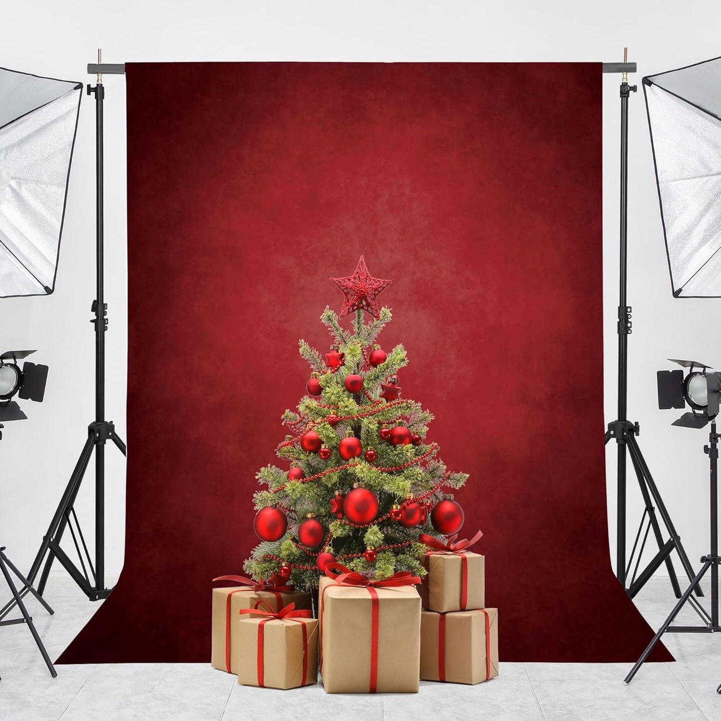 Haboke Burgundy Wine Red Abstract Texture Microfiber Backdrop for Portrait Studios