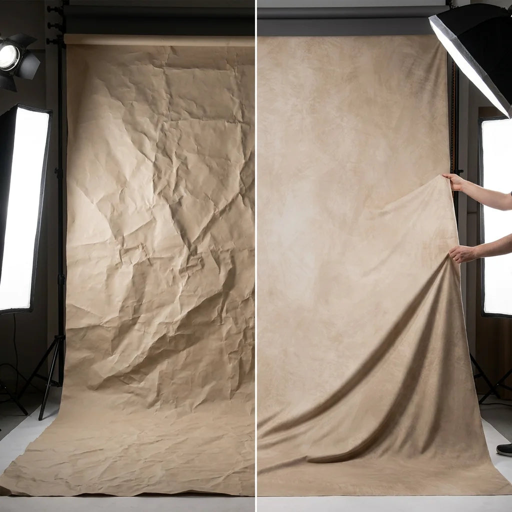 Vintage Warm Sand Monochromatic Microfiber Backdrop - Pro Studio Background