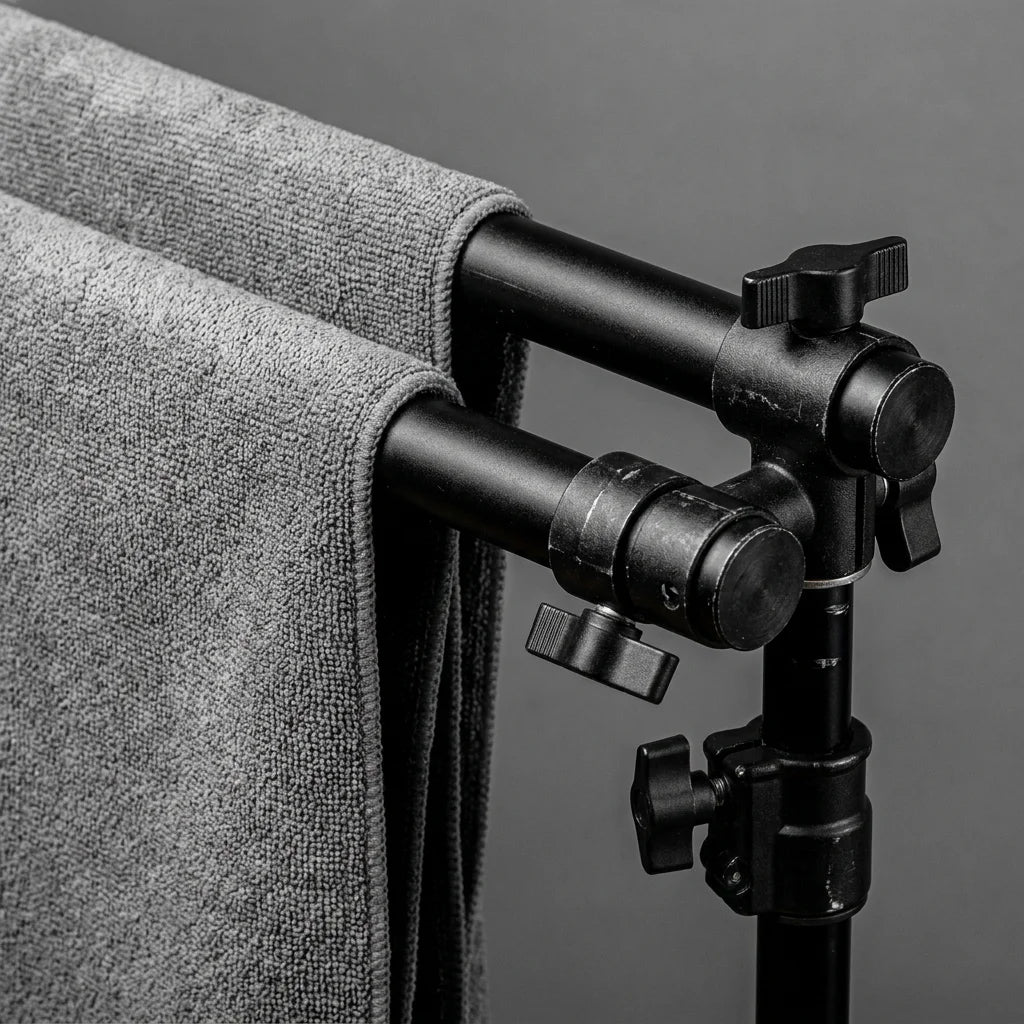 Stormy Gray Monochromatic Microfiber Backdrop - 8x10ft / 8x12ft Pro Studio Background