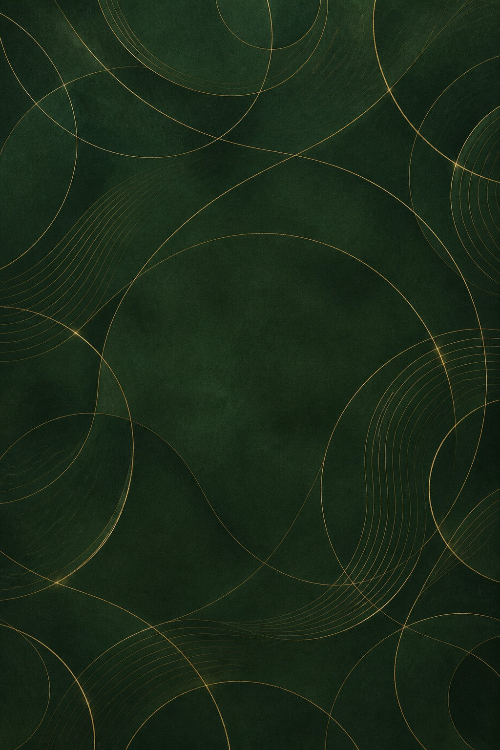 Deep Green Gold Arc Photo Backdrop - Abstract Metallic Studio Background | 3 Sizes