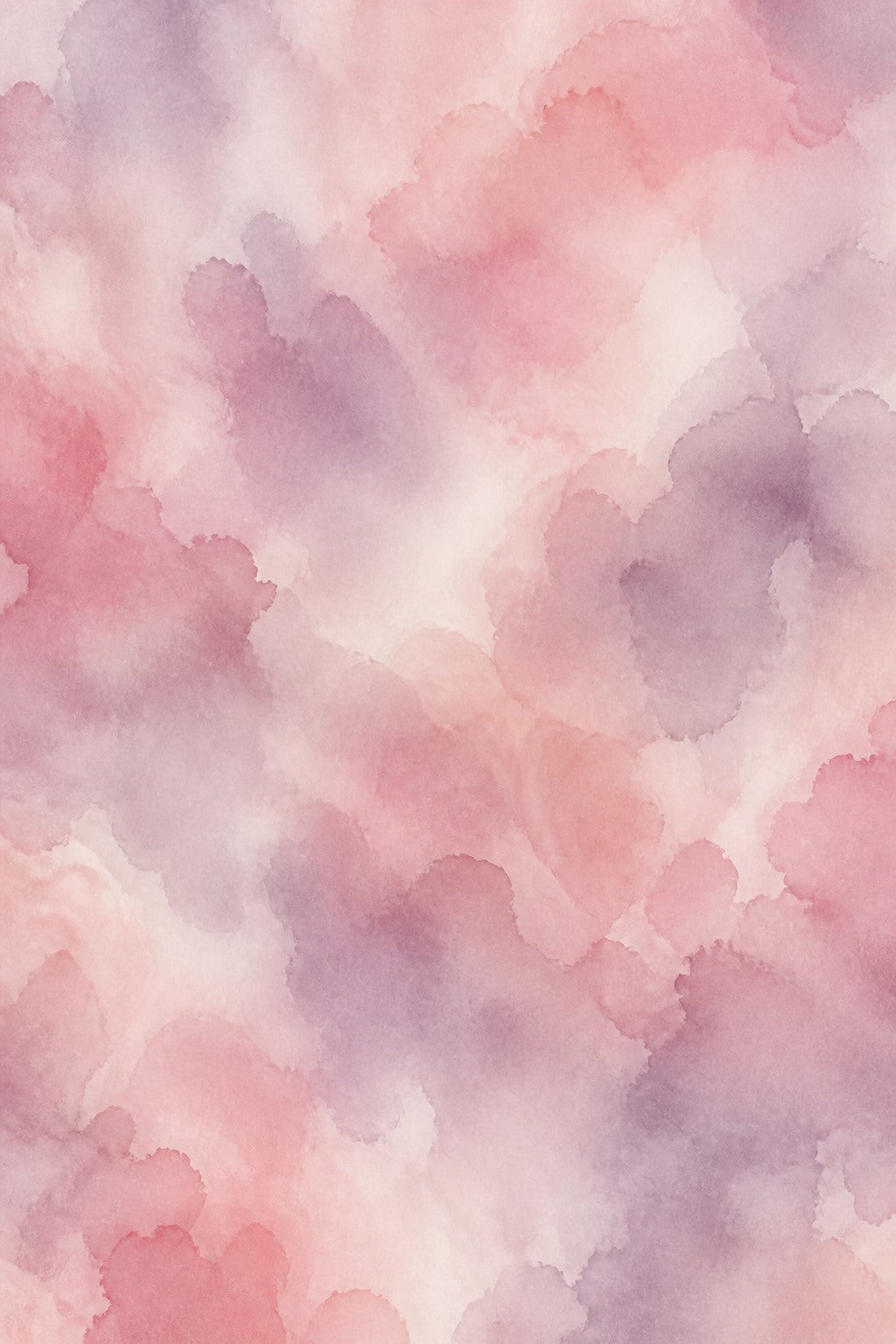 Blush Watercolor Photo Backdrop - Pink & Mauve Soft Abstract | 3 Sizes