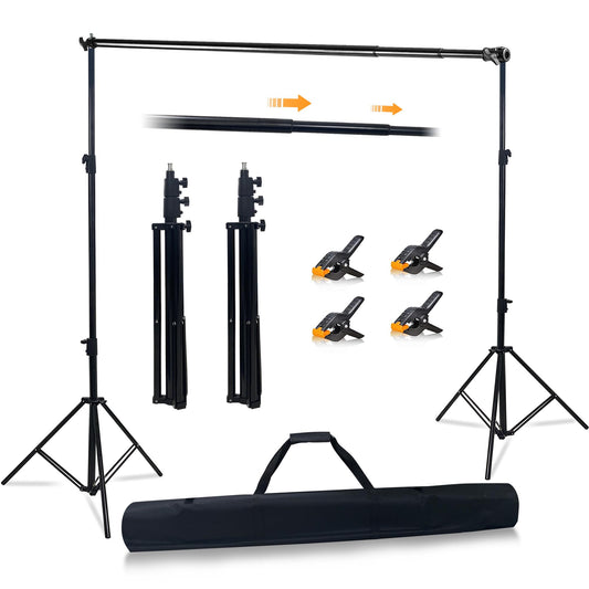 Haboke Bold Stable Backdrop Stand Adjustable Kit 10x10FT