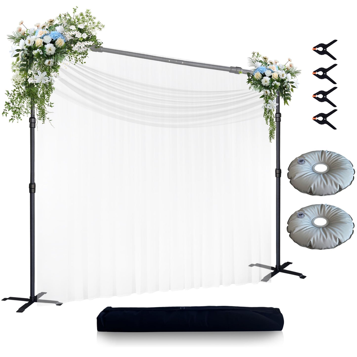 Haboke Bold Stable Backdrop Stand Adjustable Kit 10x10FT