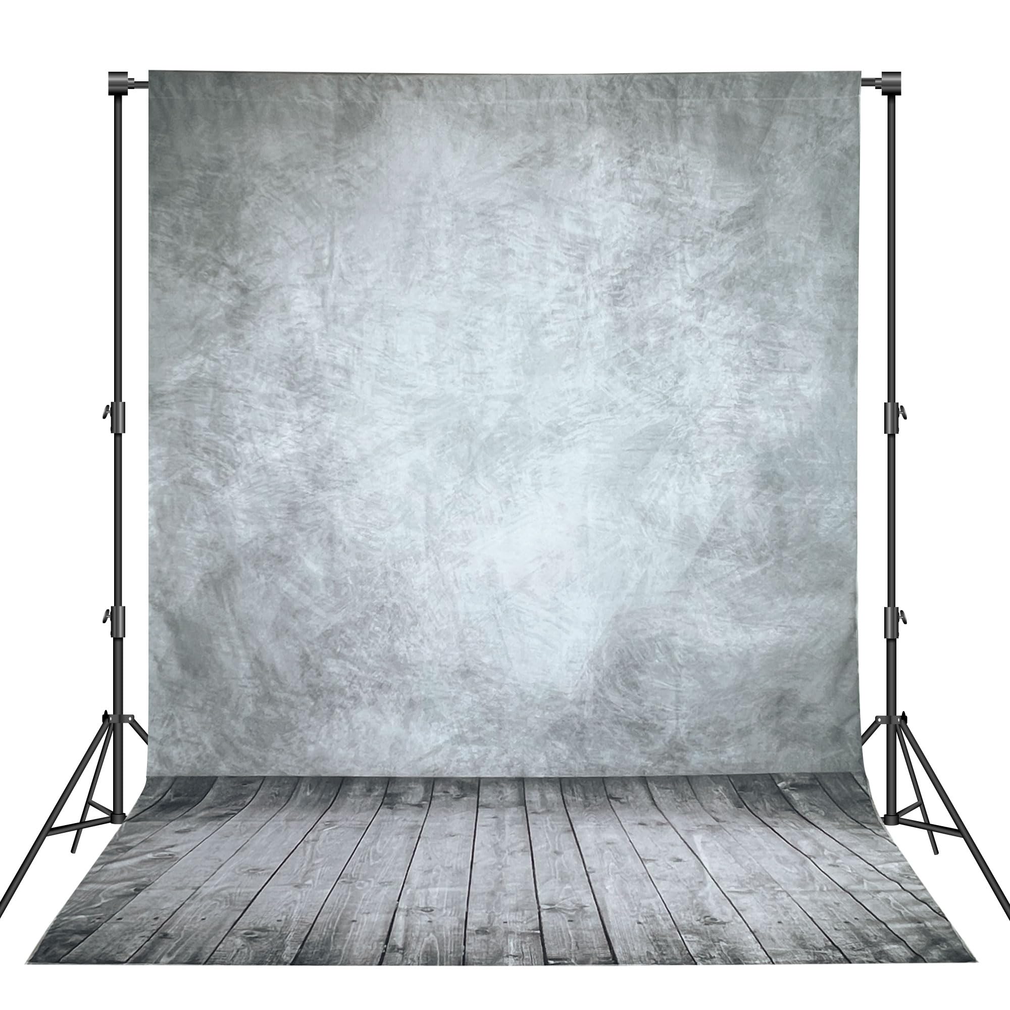 Professional Abstract Portrait Photography Backdrop,Wall with Wood Floor Backdrop for Kids Photography Baby Newborn Cake Smash Photo Shoots Hypoallergenic Fabric Photography Props