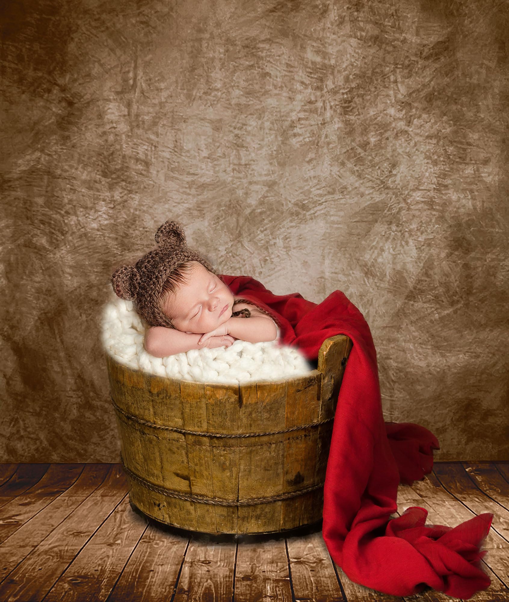 Professional Abstract Portrait Photography Backdrop,Wall with Wood Floor Backdrop for Kids Photography Baby Newborn Cake Smash Photo Shoots Hypoallergenic Fabric Photography Props
