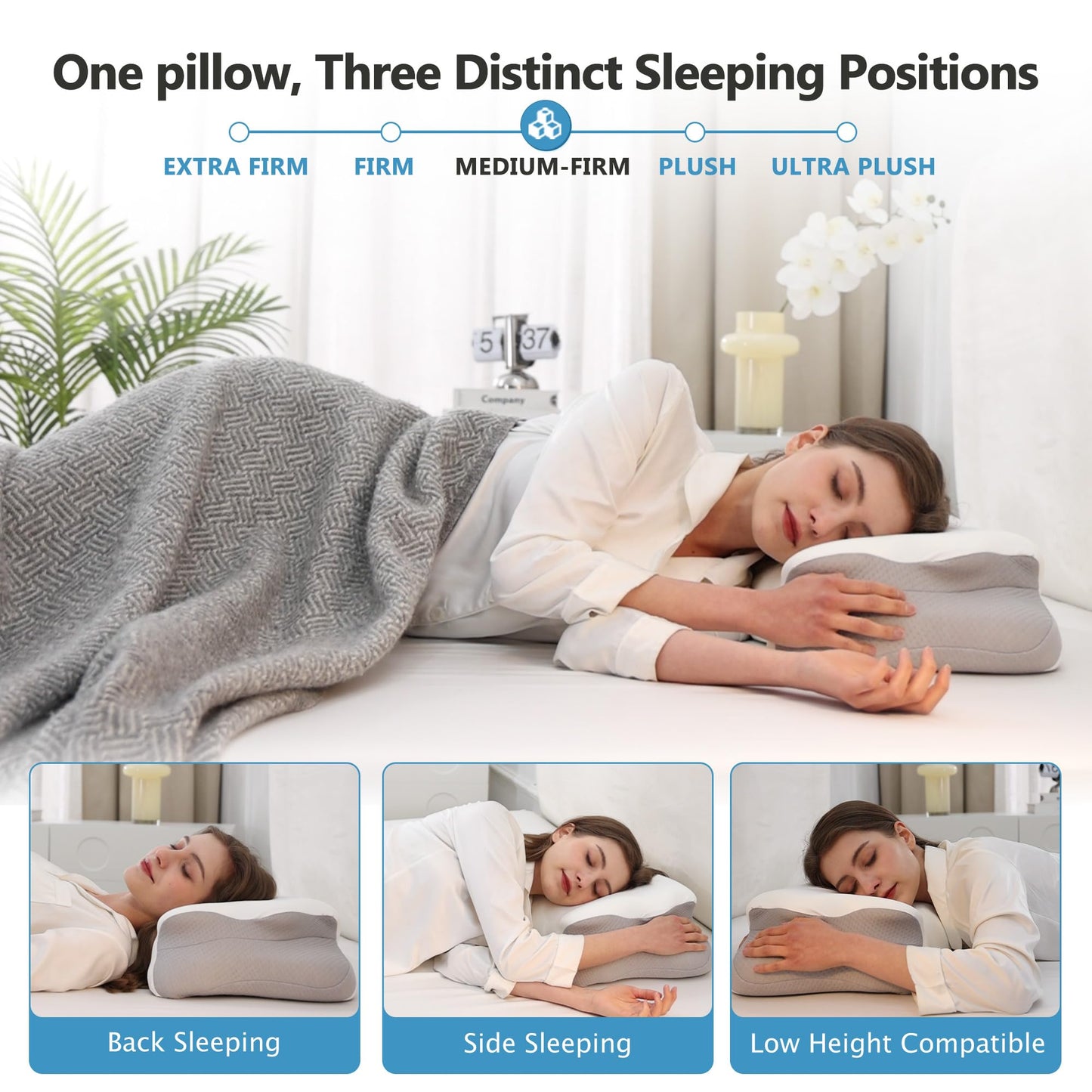 Haboke Orthopedic Butterfly Pillow - Advanced Neck Pain Relief & Cooling Support