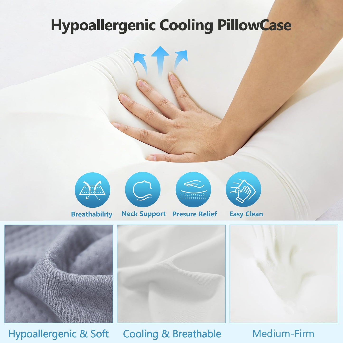 Haboke Orthopedic Butterfly Pillow - Advanced Neck Pain Relief & Cooling Support